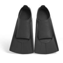 Swim Training Flippers, Made Of Comfortable Silicone Material, Short Style Buoyancy Flippers, Come With Mesh Bag, Suitable For Adult Men And Women, Enhance Leg Strength, Essential For Beach, Beach Accessories, Pool Floats - Black - View 8