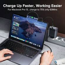 1个85W/45W/30W氮化镓充电器，2个Type-C接口+1个USB Type-C接口，支持QC4.0快充，兼容 17 Pro Max/17 Pro/17/Air/16/15/14/13/12/11/XS/XR/8/7/6、S25/S24/S23/S22/S21/S20 Ultra Plus，通用快充适配器 - 查看 3