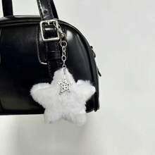 1pc Cute Plush Star Bag Charm, Sweet Girl Fashion Accessory - Multicolor - View 7