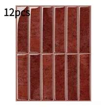 Brick Tile Pattern Self-Adhesive Wall Stickers, Peel And Stick Tile Wallpaper, Waterproof, Suitable For Living Room, Kitchen Backsplash, Bathroom, Zellige Style - A - View 14