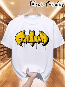 La camiseta de cuello redondo de  de  de Warner Bros. tiene un diseño moderno, lo que la hace ideal para diversas ocasiones como vacaciones, fiestas y actividades al aire libre. También es un excelente regalo de cumpleaños. - Blanco - Ver 1