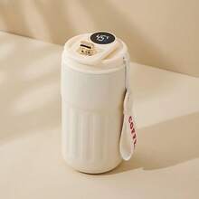 1 cốc giữ nhiệt cà phê bằng thép không gỉ 450ml có quai xách, cốc du lịch hai lớp cách nhiệt chân không, chống rò rỉ, có thể tái sử dụng, giữ nóng/lạnh, chống trượt, thích hợp cho văn phòng, cắm trại và sử dụng hàng ngày. - Nhiều màu - Xem 12