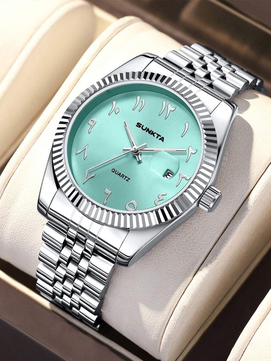 SUNKTA LIGE Men Watch Top Brand Stainless Steel Watches For Men Sport Date Waterproof Quartz Watches Men Chronograph