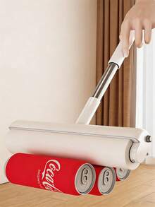 1 pieza Rodillo de pelusa adhesivo reutilizable, quitapelusas para ropa y ropa de cama del hogar, herramienta de limpieza multifuncional - multicolor - Ver 7