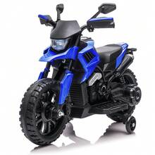 Gaderth 6V Motorcycle For Kids, Ride On Motorcycle With Traning Wheels, Headlight & Music, 2-5mph Adjustabled Speed Electric Bike For Kids,Electric Toddler Bike For Child As The Gift - Blue - View 2