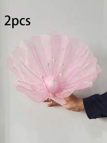 1/2pcs 15.75 Inch 3D Artificial Flower Wall Decor, Fake Wedding Decoration, Solid Color Petals. Available In Red, Pink And Watermelon Red. Suitable For Wedding Backdrops, Home Decor, Birthday Parties And Mother's Day. Suitable For Year-Round Use. - Multicolor - View 10