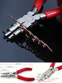 1pc Manual Tool Jewelry Pliers, Carbon Steel Round Nose & Pointed Nose Pliers (For 3 People To Use, Ring DIY, Metal Rings, Jewelry Release Pliers, Jewelry Making Tools, 1-6 Inch Coil Wire Tool Pliers - A - View 10