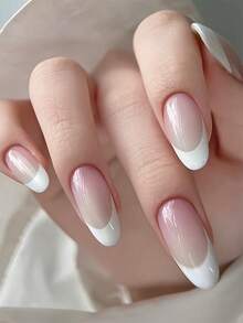 Full Size French Manicure Nail Stickers, Includes Adhesive Dots, Nail Plates, Guideline, And Various French Curve Patterns - Clear - View 7