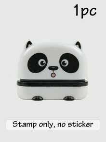 1pc Stamp + 100pcs Stickers, Customized Name Stamp, Customized Icon Text Label Stamp, Customizable Design For Clothing Books Supplies, Convenient For Home Office Travel Marking, Cute Gift For Birthday Family Friends, Self-Inking, Washable - Style a - View 11