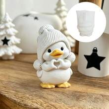 1PC Love Duck Silicone Mold, Easy Demolding & High Flexibility & 3D Clear Detail Epoxy Resin Mold For DIY Handmade Crafts, Home Decor, Gift Making, Suitable For Craft Lovers, DIY Makers & Home Decoration Enthusiasts - 1pc Heart-shaped Duck Silicone Mold - View 9