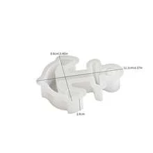 1pc Large Anchor Shaped Silicone Mold, Suitable For Resin, Concrete, Epoxy Resin Crafts, Anchor Decor, Summer Wedding DIY Gifts - Silicone Mold for Anchor Ornament - View 14