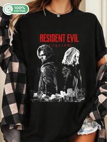 9 Requiem Shirt, Leon Kennedy, Grace Ashcroft, Gamer Gift - Black - View 1
