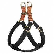 1pc Adjustable Blue Nylon Chest Harness, Suitable For Small & Medium Dogs - Black - View 10