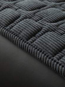1pc All-Season Sofa Cushion Cover, Modern Minimalist Non-Slip Sofa Seat Protector, Dust-Proof And Washable, Soft And Colorfast, Pet-Friendly, Fits Sectional Sofa, Bedroom, Office, Living Room - Dark Grey - View 9