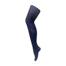 Sock Snob Sock Snob - Ladies Thick Coloured 80 Denier Opaque Patterned Winter Fashion Tights - 電纜藍色 - 查看 1
