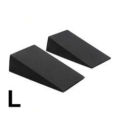 2pcs Adjustable Squat Wedge And Calf Stretch Incline Board - Triangular Yoga Blocks For Stability Training, Leg Strength And Balance - Durable Black Fitness Equipment For Weightlifting, Leg Rehab And Deep Stretching, Smooth Surface, Sturdy Structure, Training Accessory For Gym Users, Yoga Blocks, Squats, Wedge Pad, Fitness Weightlifting, Training Ramp, EVA Calf Raise, Stretching, Heel Raise, Incline Board - Multicolor - View 9