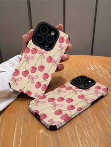 1pc, Free Shipping, Local Delivery, Accessories Not Included, 1PC Delicate Floral Pattern Soft Protective Phone Compatible With 15/15Plus/15Pro/15ProMax, Compatible With - Multicolor 4 - View 4
