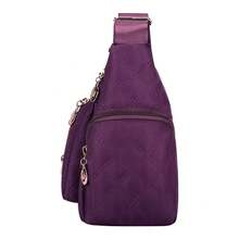 Square Unisex Crossbody Bag, New Large Oxford Cloth Shoulder Bag, Fashionable And Versatile [Zipper Random] - BJ1686 Black - View 3