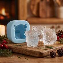 Moule en silicone vache des Highlands - Moule à glaçons 3D en forme de vache mignonne, convient pour le whisky, les cocktails et la cuisson. Moule en silicone adapté pour les décorations de Pâques et les fêtes - Voir 2