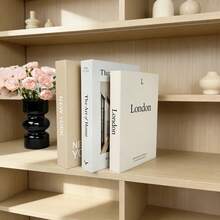 Decorative Paper Books, Coffee Table Books - Faux Decorative Books For Decor - Home Desk Decor - Nightstand Decor - Bookshelf Decor - Multicolor - View 5