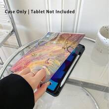 1pc Dreamy Starry Sky Butterfly Print Tablet Case Book-Style Stand Protective Tablet Case Compatible With IPad Air 6/5/4 &10 (10.9 Inch) - Compatible With IPad Pro 2024,Air M3/A16 2025, Compatible With Samsung For Galaxy Tab S9 FE/S8 Plus/S7/S11 - Ideal For Work, Travel, And Home Relaxation,Compatible With SAMSUNG,Compatible With XIAOMI - Multicolor - View 3