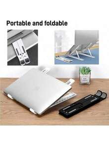 Laptop Stand 10-Levels Angles Adjustable Computer Stand- Compatible With All Laptops And  Height Adjustable Portable Laptop Stand -Extra Large Foldable Computer Stand For Desk - Ergonomic,Tablet Phone Stand  Stand Holder - 粉紅色 - 查看 8