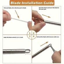 雕刻笔、魔法雕刻笔、美发造型笔、发蜡雕刻笔、纹身笔，配件齐全 - 彩色 - 查看 7