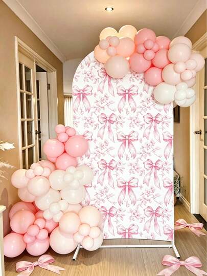 1 tấm vải phủ cổng vòm nơ hồng, vải phông nền cổng vòm, phông nền tiệc, trang trí cổng vòm kim loại, vải khung cổng vòm bóng bay kim loại, vải cổng vòm cưới, vải khung cổng vòm, vải khung kim loại, đồ dùng tiệc sinh nhật, sinh nhật bé gái, quà sinh nhật, quà tặng tiệc, đạo cụ chụp ảnh, trang trí tiệc mừng em bé, trang trí sinh nhật tại nhà, trang trí phòng, trang trí tiệc màu hồng, trang trí tiệc chủ đề nơ, biểu ngữ, trang trí tiệc em bé.