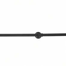 Pipe Handrail, Metal Sturdy Load-Bearing Capacity (8 Feet, 3 Section) Stair Handrail, 8 Feet Handrails For Stairs, Galvanized Metal Industrial Pipe Railing Indoor Pipe Stair Railing With Wall Mount Support, Round Corner - Black - View 5