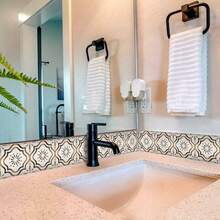 Multicolor Geometric Talavera Tile Stickers 4x4 Inch 24 Pack Self Adhesive Wall Decals Easy Peel And Stick For Kitchen Bathroom Stair Decor - Multicolor - View 6