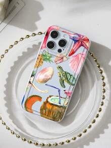 accesorios no incluidos funda transparente con diseño de flor de Ocean Design compatible con - Multicolor 4 - Ver 3