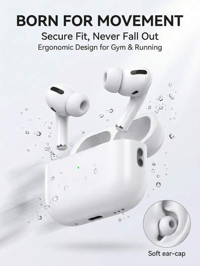 2026 New Bluetooth Wireless Earbuds/TWS Bluetooth Headphones/Sports Earphones. With Hi-Fi Sound Quality And Powerful Bass, Long Battery Life And Fast Charging. Sweat-Resistant Suitable For Sports, Lightweight And Comfortable For Long-Time Wear Without Pain. Applicable For Office, Work, Travel, Sports, Fitness, Outdoor Running And Other Scenarios. Compatible With Android And IOS Systems. An Ideal Gift Choice.