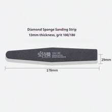 BAOSHIMAN 100/180 Grit Nail File & Polisher Set For Natural Nails, 13mm Thick, Professional Nail Salon Tools, Diamond Sponge Nail Buffer, Nail Care - Multicolor - View 9