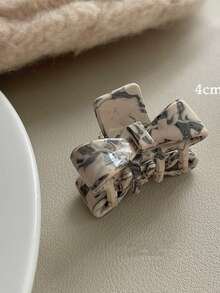 Kẹp tóc hình nơ bằng axetat, kẹp tóc nửa buộc, kẹp tóc cài sau đầu dành cho nữ, kẹp tóc nhỏ cao cấp, phụ kiện đội đầu. - Nhiều màu - Xem 8