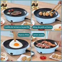 Multifunctional Electric Grill Plate, Portable Outdoor Barbecue Cooking Utensil - A - View 4