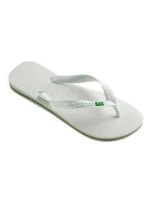 "HAVAIANAS Unisex Grey Flip Flops - Timeless Comfort With 100% PVC Straps & -Durable- Rubber Sole, Available In Sizes 39/40 To 45/46 - Perfect For All Seasons, SS24/SS25 Collection - Ideal For Beach Or Casual Wear, Ensuring Long-Lasting Durability & Style - Experience Exceptional Footwear Versatility With These Stylish, High-Quality Sandals - A Must-Have For Your Year-Round Wardrobe" Blanco - 白色 - 查看 2