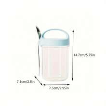 1 hộp đựng cháo yến mạch 450ml có nắp, hộp đựng sữa chua nhiều lớp kiểu hũ Mason có nắp đậy, hộp đựng thức ăn chuẩn bị sẵn chống rò rỉ, hũ chia ngăn để đựng yến mạch, salad, sữa chua, thích hợp cho du lịch, văn phòng, trường học. - Nhiều màu - Xem 17