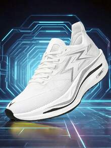 Unisex Casual Sports Shoes, Suitable For Gym, Running, Walking, Outdoor Activities, All Seasons - Fluorescent Yellow - View 1