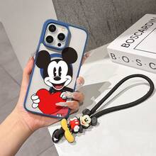This Disney Mickey Mouse Pattern Lanyard Phone Case Features A Strong Magnetic Closure And Full Coverage Of Acrylic And TPU Material. It's Shockproof, Lightweight, And Suitable For IPhone17/16/11/13/15/15 Plus/15 Pro/15 Pro Max/12/14 Pro Max/11 Pro Max/12 Pro/12 Pro Max/13. It's A Popular Birthday Gift, Business Gift, Durable, Stain-Resistant, And Fingerprint-Resistant New Phone Case For Men And Women. It Also Includes A Mickey Mouse Phone Case And Mickey Mouse Doll Bracelet. Compatible With SamsungGalaxy S20, S21, S22, S23, And S24 Series. It's The Perfect Gift For Friends And Family. This Stylish Phone Case Is Fun, Lightweight, And Durable. IPhone17 Pro Max Phone Case, Minnie Phone Case. - Trong sáng - Xem 6