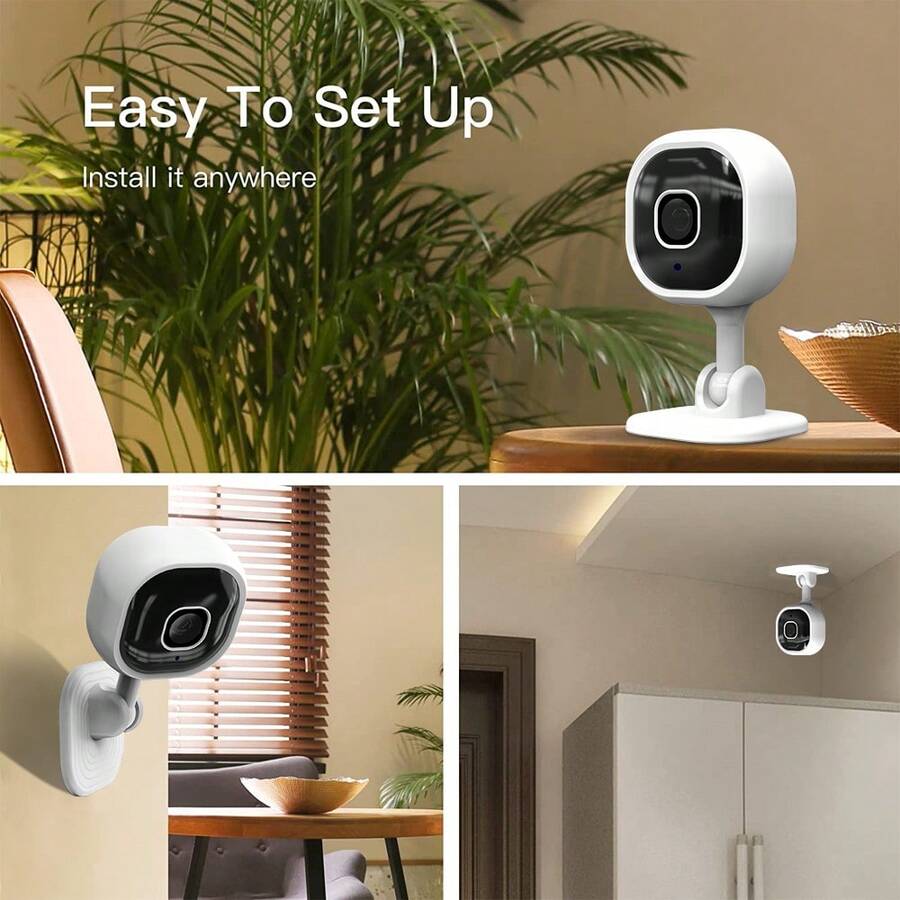 2.4GHz Wireless WiFi Indoor Security Camera, 1080P HD Pet/Baby Monitor, Two-Way Audio, Motion/Person/Pet Detection, Smart AI Alerts, Support TF Card & Cloud Storage