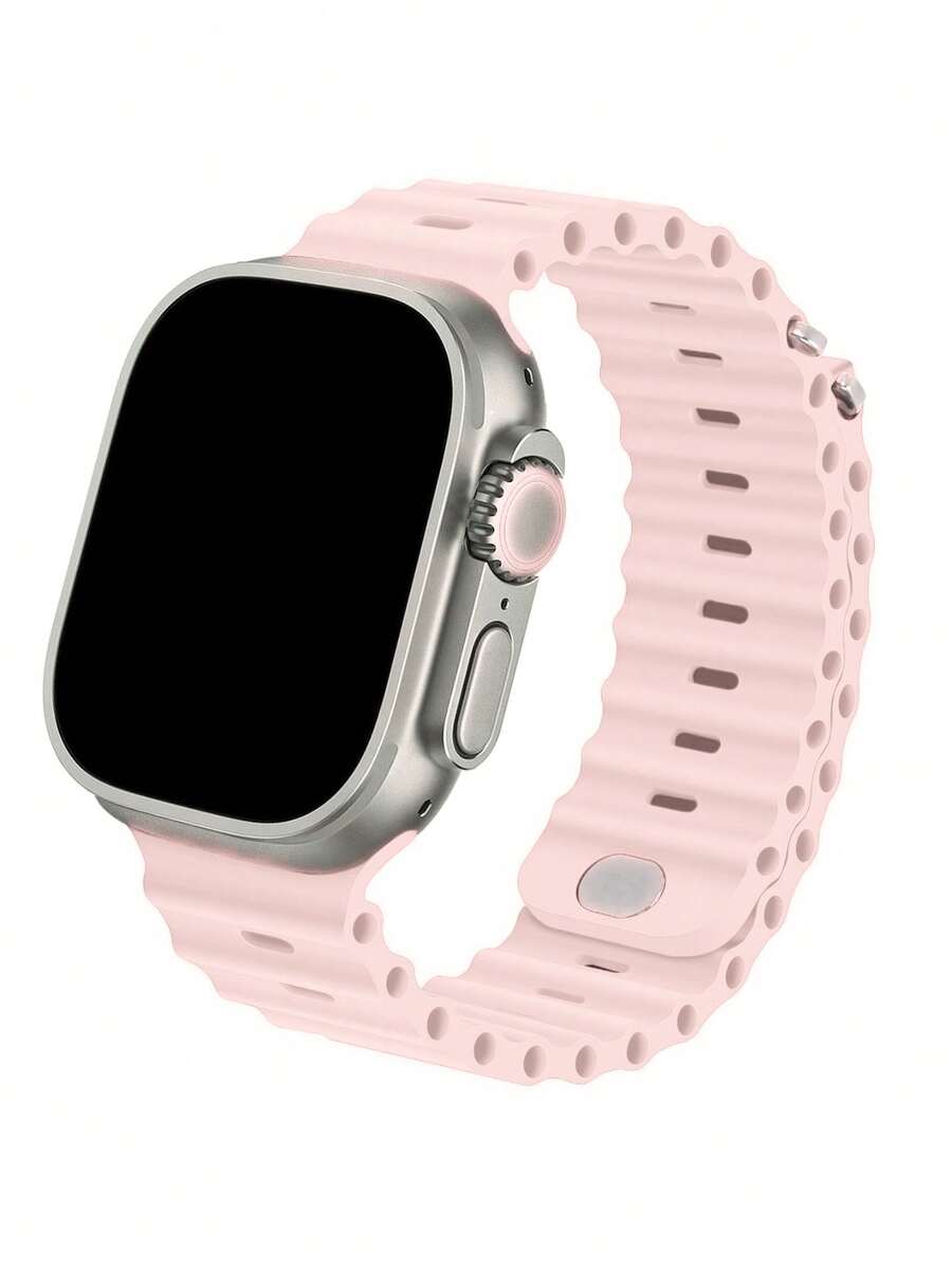 1条男女通用运动海洋风表带，兼容49mm、46mm、45mm、44mm、42mm、41mm、40mm、38mm尺寸的 Series 10/9/8/7/6/5/4/3/2/1 Ultra SE