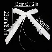 (10pcs/Pack) Heart Butterfly Wedding Car Party Decorations, Wedding Decor, Gift Wrapping Decorations, Holiday Backdrop Decorations - White - View 10