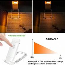 Đèn đọc sách LED sạc USB, có chức năng bảo vệ mắt và thiết kế kẹp tiện dụng. - Nhiều màu - Xem 4