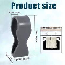 Bộ 6 kẹp khăn bếp, thích hợp để cố định khăn và sắp xếp giá treo, tránh bị rơi. Phù hợp với nhà bếp, tay nắm lò nướng, giá treo khăn phòng tắm, máy rửa chén và bếp nấu. Giá đỡ khăn chắc chắn, chống trượt, móc đa chức năng, móc treo tiện dụng. - Nhiều kiểu dáng - Xem 7