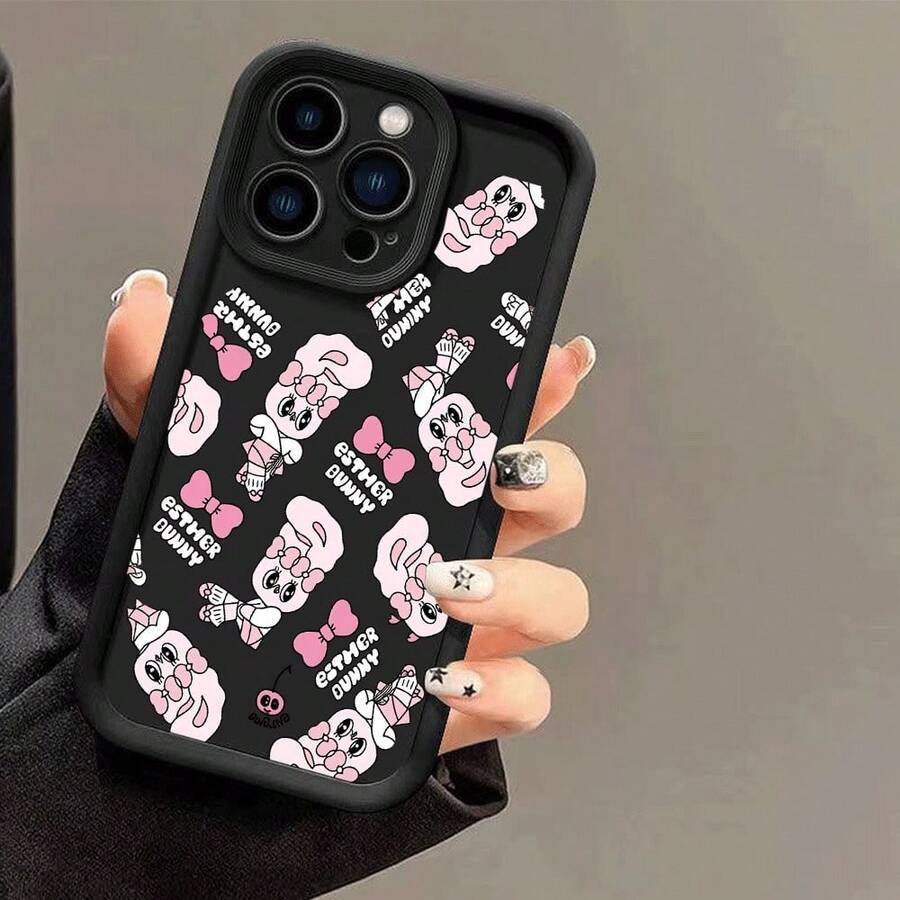 compatible with およびcompatible with  Pixelシリーズスマホケース 落下防止と滑り止め機能を備えたフルカバーの携帯電話ケース。 エスターバニー ピンク バニー リボン キャラクターケース  7 柔らかいTPUシェル素材で作られており、通気性と放熱性に優れ、防塵性も備えています。 友人、恋人、または自分自身への贈り物として最適です。  13/ 15 Pro Max/ Pixel 8A/ 16 Pro Max/ 16/ 15 Pro/ 15/ 14 Plus/ 12 Pro Max/ 11 Pro/ 15 Plus/ 14 Pro Max/ 13 Pro Max/ 17/8/ 14 Pro/ 16e/ 17 Pro/ Pixel 10/ Pixel 10 Pro/Apple  Air/ 13 pro/ 12/ 11/ 14/ 16 Plus/ 11 Pro Max/ 16 Pro/ 17 Pro Max/ 12 Pro - ブラック - チェックする 1