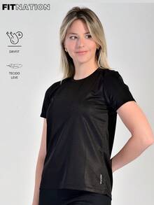 Women Sports Tees & Tanks - Black - View 2
