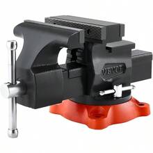 Vise, 5.5 Jaw Width, 5.5 Jaw Opening Multipurpose Vise With 360 Swivel Locking Base, 2.8 Throat Depth, Heavy Duty Ductile Iron Workbench Vise, Two-Way Jaws Clamping Round Pipes - 5.5 Inches + 4946 Lbs - View 2