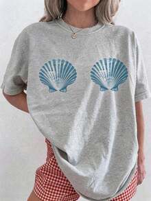 1pcs Custom Mermaid Bachelorette Shirt  Last Toast On The Coast Bachelorette Coastal Bachelorette Bikinis And Martinis Last Splash,Plus-Size Fashion T-Shirt - 淺灰色1 - 查看 8