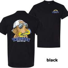 Men's Twisted Tea Hunting Dog Tshirt – 2-Sided Graphic Beer Tee, Crewneck Shortsleeve, Casual  Streetwear, Menswear Top, Trending T-Shirt - 黑色 - 查看 1