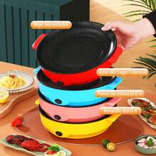 Multifunctional Electric Grill Plate, Portable Outdoor Barbecue Cooking Utensil - A - View 1